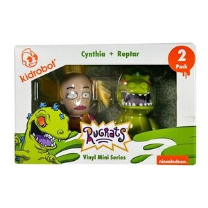 Kidrobot Rugrats Vinyl Mini Series Cynthia and Reptar 2-Pack Nickelodeon Figures